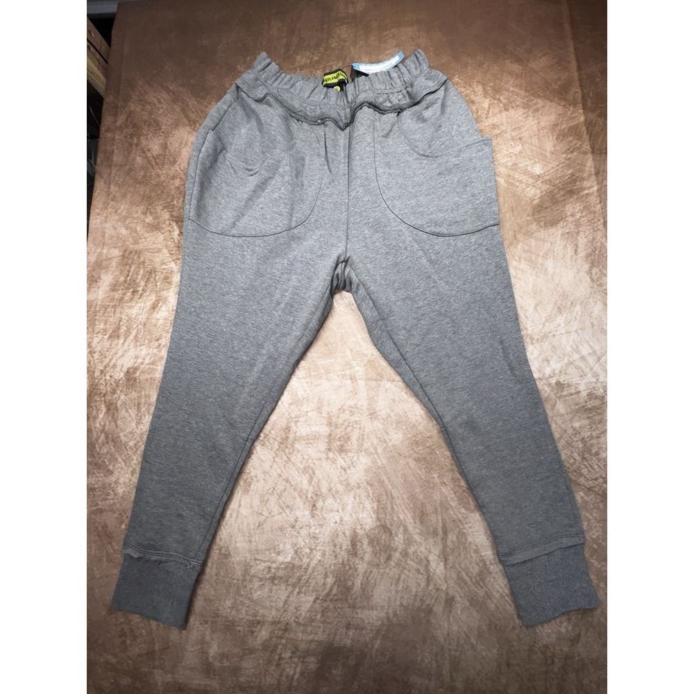 Sugar & Bruno Distressed harem sweatpants Gray Womens Unisex Small NWT